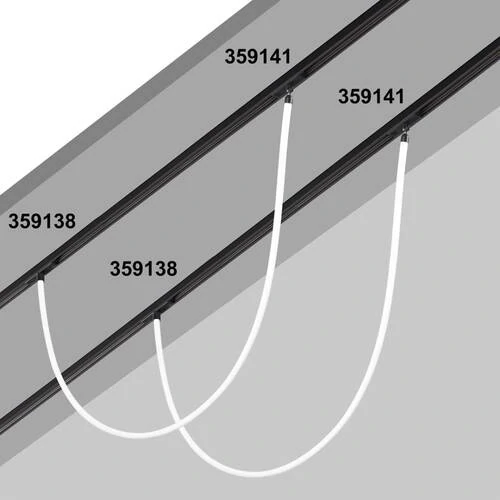 Трековый Светильник "гибкий Неон" Для Низковольтного Шинопровода Flum Ramo, Led, Черный (Novotech, 359138) - Amppa.ru