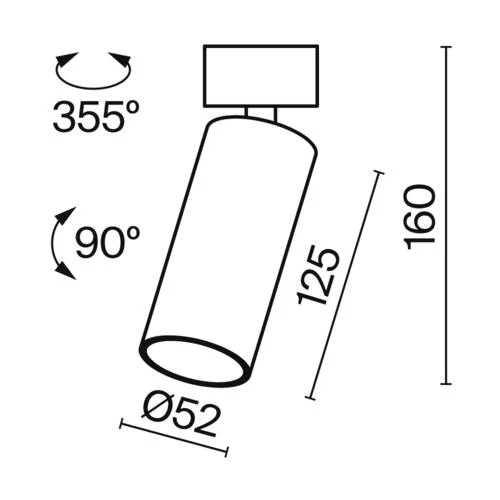 Потолочный светильник Ceiling FOCUS LED 12W, 3000K, Черный (Maytoni Technical, C055CL-L12B3K-W-D-B) - Amppa.ru