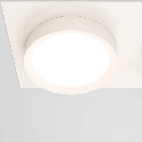 Встраиваемый светильник Downlight Hoop, 2xGX53 Белый (Maytoni Technical, DL086-02-GX53-SQ-W) - Amppa.ru