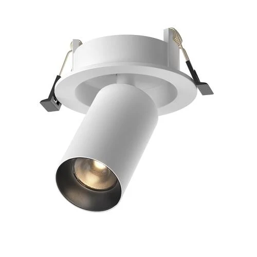 Встраиваемый светильник Ceiling FOCUS LED 7W, 3000K, Бело-черный (Maytoni Technical, C071CL-7W3K-WB) - Amppa.ru