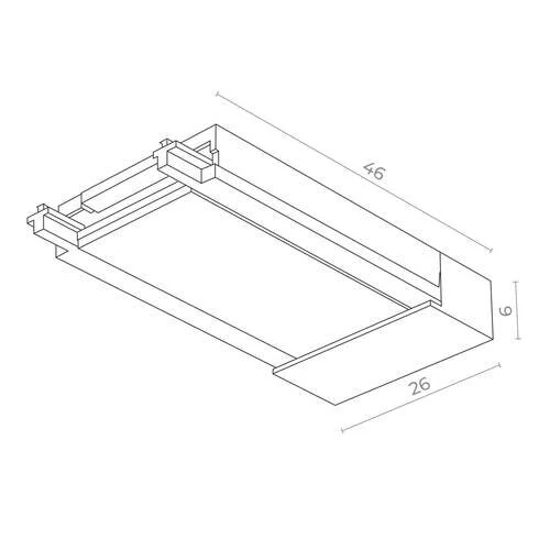 ST067.409.20 Ввод питания SKYFLAT ST-Luce Черный SKYFLAT - Amppa.ru