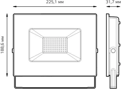 Настенно-потолочный прожектор Gauss BASIC 688100370 - Amppa.ru