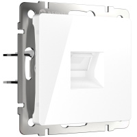 W5120101/ Электроустановочные изделия - Розетка Ethernet RJ-45 cat. 6A экранированная (белый)