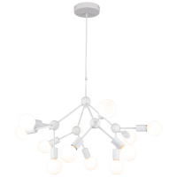 Подвесная люстра Lgo Kenner, 12xE27, Белый (Lussole, LSP-8270)