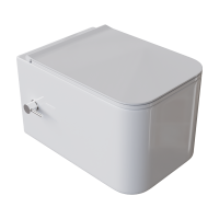 Унитаз подвесной с функцией биде с крышкой  Boheme Mane 970-SET-2-W белый