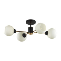 Люстра Потолочная Kodi Comfi, Xe27, Черный; Золотой (Lumion, 5646/4c)