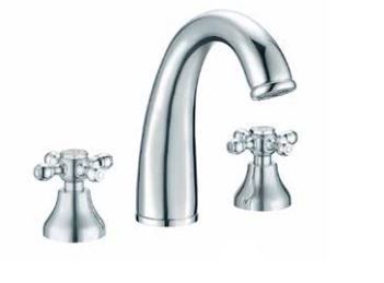 Смеситель для раковины на 3 отверстия Boheme ROYAL 277-Royal - Amppa.ru