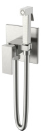 Смеситель гигиенический Boheme Qubic 477-NB Brushed Nickel