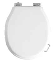 Сиденье для унитаза с микролифтом петли Хром BOHEME 906-W-CH