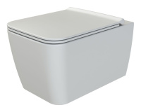 Подвесной унитаз с крышкой  Boheme Zen 967-SET-MW белый матовый